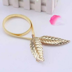 Leaf Waist Belt Golden Luxury Fashion